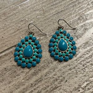 Stella & Dot turquoise earrings